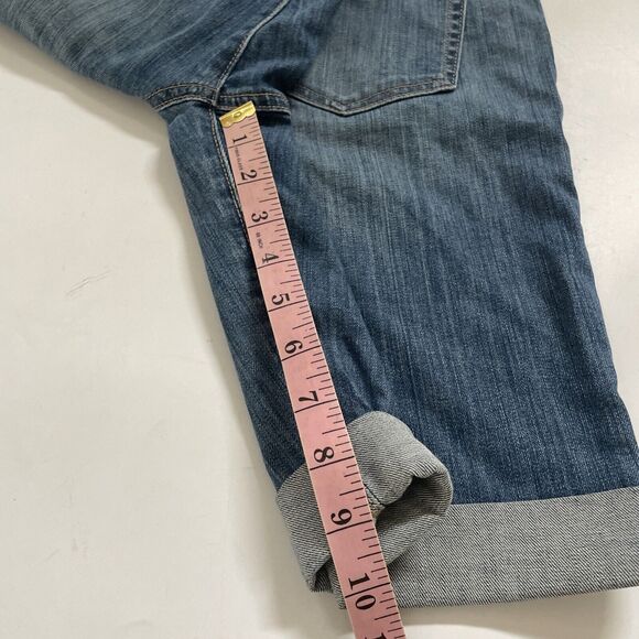 NWT Duluth Trading DuluthFlex Jean Shorts Midrise Bermuda Denim Womens Size 8 - Picture 7 of 8